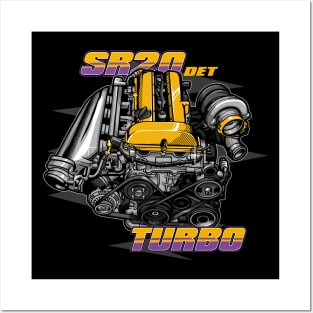 Nissan SR20 engine Posters and Art